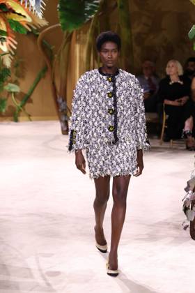 PFW Haute Couture Chanel Runway JD A model walks the runway at the Chanel show during Haute Couture Fashion Week in Paris, France, on 7 July 2026. Photo by Jerome Dominé ABACAPRESS.COM Paris France  Copyright: xDominexJerome ABACAx