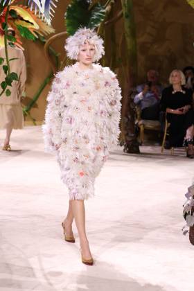 PFW Haute Couture Chanel Runway JD A model walks the runway at the Chanel show during Haute Couture Fashion Week in Paris, France, on 7 July 2026. Photo by Jerome Dominé ABACAPRESS.COM Paris France  Copyright: xDominexJerome ABACAx