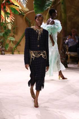 PFW Haute Couture Chanel Runway JD A model walks the runway at the Chanel show during Haute Couture Fashion Week in Paris, France, on 7 July 2026. Photo by Jerome Dominé ABACAPRESS.COM Paris France  Copyright: xDominexJerome ABACAx