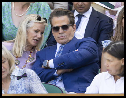 . 07 07 2026. London, United Kingdom. Anthony Scaramucci in the Royal Box on day nine of the Wimbledon Tennis Championships in London.  xStephenxLockx xi-Imagesx IIM-26890-0047
