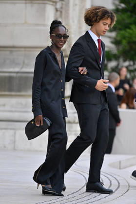 PFW Haute Couture Chanel Outside Arrivals JR Eye Haidara arriving at the Chanel show during Haute Couture Fashion Week in Paris, France, on 7 July 2026. Photo by Julien Reynaud APS-Medias ABACAPRESS.COM Paris France  Copyright: xReynaudxJulien APS-Medias ABACAx