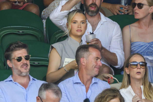 July 7, 2026, London, London, UK: London, UK. Influencer Molly-Mae Hague watches centre court tennis during day nine of The Wimbledon Tennis Championships at All England Lawn Tennis and Croquet Club. London UK  - ZUMAl94_ 20260707_zaf_l94_013 Copyright: xRayxTangx