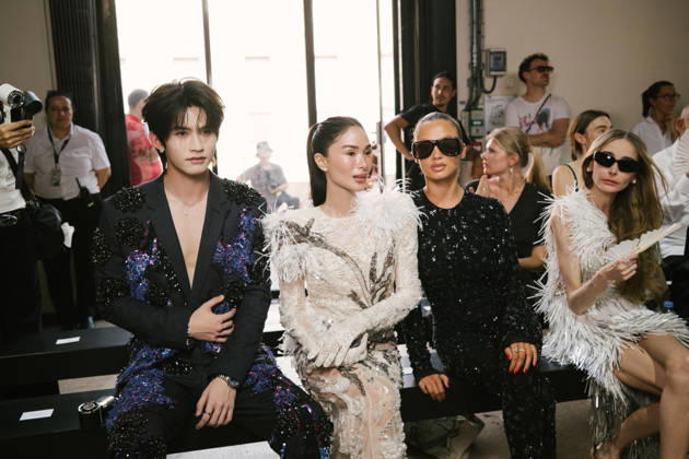 Yun Qi, Heart Evangelista, Rose Bertram, and Snejana Onopka in the front row at the Germanier Fall Winter 2026–2027 Haute Couture fashion show during Paris Fashion Week (PFW) at the Palais de Tokyo in Paris, France, on July 7, 2026. Sam Delpech Bestimage at the Germanier show during Paris Haute Couture Fashion Week, for the presentation of the Fall Winter 2026–2027 Haute Couture collection, on July 7, 2026, in Paris, France Copyright: xSamxDelpechx xBestimagexSamxDelpechx xBestimagex