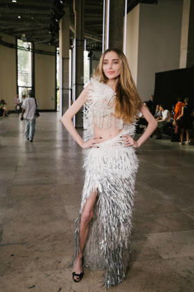 Snejana Onopka in the front row at the Germanier Fall Winter 2026–2027 Haute Couture fashion show during Paris Fashion Week (PFW) at the Palais de Tokyo in Paris, France, on July 7, 2026. Sam Delpech, Bestimage. Snejana Onopka at the Germanier show during Paris Haute Couture Fashion Week, for the presentation of the Fall Winter 2026–2027 Haute Couture collection, on July 7, 2026, in Paris, France.  Copyright: xSamxDelpechx xBestimagexSamxDelpechx xBestimagex