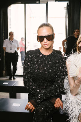 Rose Bertram in the front row at the Germanier Fall Winter 2026–2027 Haute Couture Collection fashion show during Paris Fashion Week (PFW) at the Palais de Tokyo in Paris, France, on July 7, 2026. Sam Delpech, Bestimage. Rose Bertram at the Germanier show during Paris Haute Couture Fashion Week, for the presentation of the Fall Winter 2026–2027 Haute Couture collection, on July 7, 2026, in Paris, France.  Copyright: xSamxDelpechx xBestimagexSamxDelpechx xBestimagex