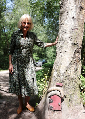 Queen Camilla visits Ashdown Forest Queen Camilla visits Ashdown Forest to commemorate 100 Years of Winnie-the-Pooh, in Ashdown Forest, Hartfield, East Sussex, UK, on the 7th July 2026. Picture by Chris Jackson WPA-Pool Hartfield Ashdown Forest East Sussex United Kingdom  WHA-0830