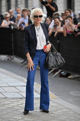 PFW Haute Couture Armani Prive Outside Arrivals JR Ellen Von Unwerth arriving at the Armani Prive show during Haute Couture Fashion Week in Paris, France, on 7 July 2026. Photo by Julien Reynaud APS-Medias ABACAPRESS.COM Paris France  Copyright: xReynaudxJulien APS-Medias ABACAx
