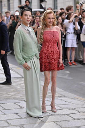 PFW Haute Couture Armani Prive Outside Arrivals JR Talia Yan, Caroline Scheufele arriving at the Armani Prive show during Haute Couture Fashion Week in Paris, France, on 7 July 2026. Photo by Julien Reynaud APS-Medias ABACAPRESS.COM Paris France  Copyright: xReynaudxJulien APS-Medias ABACAx