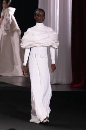 PFW - Stephane Rolland Runway A model walks the runway during the Stephane Rolland Haute Couture Fall Winter 2026 2027 show as part of Paris Fashion Week in Paris, France on July 07, 2026. Photo by Laurent Zabulon ABACAPRESS.COM  Copyright: xZabulonxLaurent ABACAx