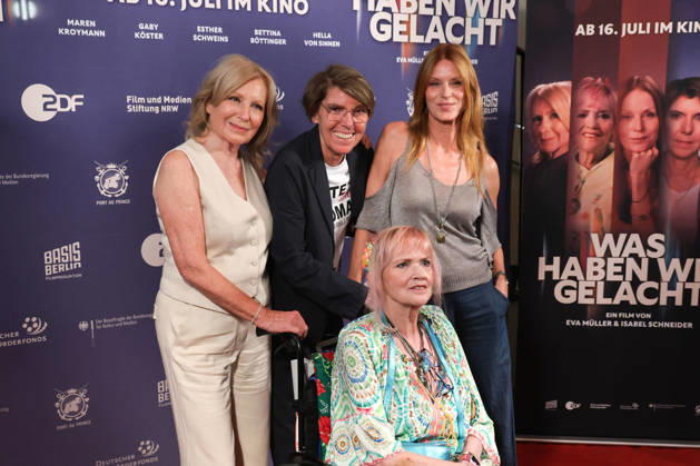 Maren Kroymann, Bettina Boettinger, Gaby Koester und Esther Schweins bei der Was Haben Wir Gelacht Dokufilm Premiere am 7.07.2026 im Cineplex Filmpalast in Koeln Maren Kroymann, Bettina Boettinger, Gaby Koester and Esther Schweins attend the premiere of the documentary film Was Haben Wir Gelacht on July 7, 2026, at the Cineplex Filmpalast in Cologne, Germany Was Haben Wir Gelacht Premiere in Koeln