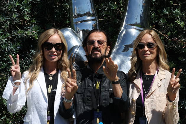 BEVERLY HILLS, CALIFORNIA - JULY 07: Marjorie Bach, Ringo Starr and Barbara Bach at Ringo s Peace & Love Birthday Celebration on July 07, 2026 in Beverly Hills, California. Credit: USA - ZUMAa123 20260707_zaa_a123_167 Copyright: xAdMediax