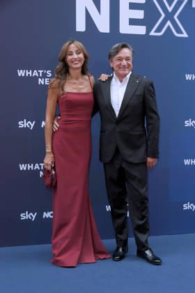 IPA86486407 - Milan, Sky What™s Next arrivals at the evening event at the Teatro Lirico Benedetta Parodi, Fabio Caressa  Copyright: xAlbertoxTerenghix xComi Terenghix 86486407