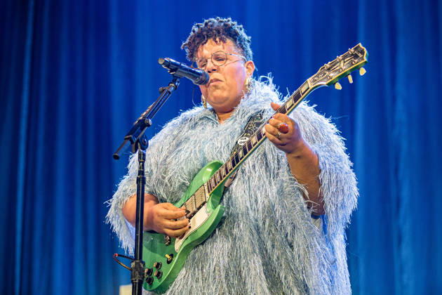 Alabama Shake live at Lucca Summer festival in Lucca, Italy - 07 Jul 2026 Singer Brittany Howard of Alabama Shake performs live on stage during a concert. The celebrated American band Alabama Shake performed on stage in Piazza Napoleone in Lucca, marking the highly anticipated only Italian date of their world tour. The concert marks their historic return to the country after a ten-year absence, celebrating the official reunion of founding members Brittany Howard, Heath Fogg, and Zac Cockrell. Lucca Italy Copyright: xCarloxVerganix xSOPAxImagesx ALABAMASHAKE26(22)
