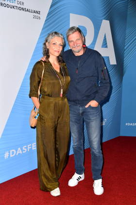 RECORD DATE NOT STATED FEST DER PRODUKTIONSALLIANZ - Berlin Stefan Jürgens mit Ehefrau Boriana Rosenmüller beim FEST DER PRODUKTIONSALLIANZ der Allianz Deutscher Produzenten - Film & Fernsehen e.V. (Produktionsallianz) im Tipi am Kanzleramt in Berlin am 07.07.2026 Copyright: xEventpressxBerndtx
