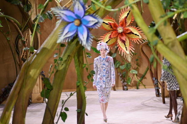 PFW - Chanel Runway A model walks the runway during the Chanel Haute Couture Fall Winter 2026 2027 show as part of Paris Fashion Week on July 07, 2026 in Paris, France. Photo by Franck Castel ABACAPRESS.COM Paris France  Copyright: xCastelxFranck ABACAx