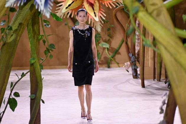 PFW - Chanel Runway A model walks the runway during the Chanel Haute Couture Fall Winter 2026 2027 show as part of Paris Fashion Week on July 07, 2026 in Paris, France. Photo by Franck Castel ABACAPRESS.COM Paris France  Copyright: xCastelxFranck ABACAx