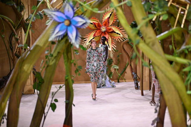 PFW - Chanel Runway A model walks the runway during the Chanel Haute Couture Fall Winter 2026 2027 show as part of Paris Fashion Week on July 07, 2026 in Paris, France. Photo by Franck Castel ABACAPRESS.COM Paris France  Copyright: xCastelxFranck ABACAx