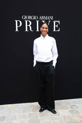 Cindy Bruna at the Giorgio Armani Privé Fall Winter 2026–2027 Haute Couture Collection fashion show during Paris Fashion Week, July 7, 2026 Celebrities at the Giorgio Armani Privé Fall Winter 2026–2027 Haute Couture Collection fashion show during Paris Fashion Week, July 7, 2026, Paris, France  Copyright: xFlorianxLaviellex xBestimagexFlorianxLaviellex xBestimagex