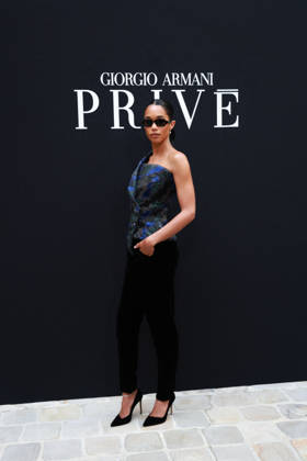 Laura Harrier at the Giorgio Armani Privé Fall Winter 2026–2027 Haute Couture Collection fashion show during Paris Fashion Week, July 7, 2026 Celebrities at the Giorgio Armani Privé Fall Winter 2026–2027 Haute Couture Collection fashion show during Paris Fashion Week, July 7, 2026, Paris, France  Copyright: xFlorianxLaviellex xBestimagexFlorianxLaviellex xBestimagex