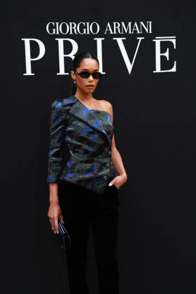 Laura Harrier at the Giorgio Armani Privé Fall Winter 2026–2027 Haute Couture Collection fashion show during Paris Fashion Week, July 7, 2026 Celebrities at the Giorgio Armani Privé Fall Winter 2026–2027 Haute Couture Collection fashion show during Paris Fashion Week, July 7, 2026, Paris, France  Copyright: xFlorianxLaviellex xBestimagexFlorianxLaviellex xBestimagex