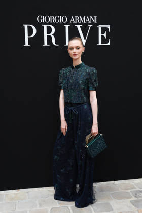 Anna Seidel at the Giorgio Armani Privé Fall Winter 2026–2027 Haute Couture Collection fashion show during Paris Fashion Week, July 7, 2026 Celebrities at the Giorgio Armani Privé Fall Winter 2026–2027 Haute Couture Collection fashion show during Paris Fashion Week, July 7, 2026, Paris, France  Copyright: xFlorianxLaviellex xBestimagexFlorianxLaviellex xBestimagex