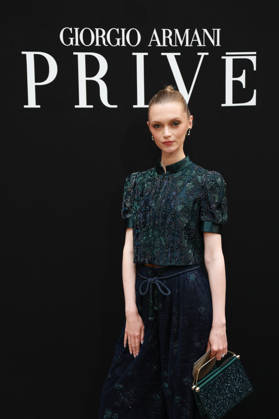 Anna Seidel at the Giorgio Armani Privé Fall Winter 2026–2027 Haute Couture Collection fashion show during Paris Fashion Week, July 7, 2026 Celebrities at the Giorgio Armani Privé Fall Winter 2026–2027 Haute Couture Collection fashion show during Paris Fashion Week, July 7, 2026, Paris, France  Copyright: xFlorianxLaviellex xBestimagexFlorianxLaviellex xBestimagex