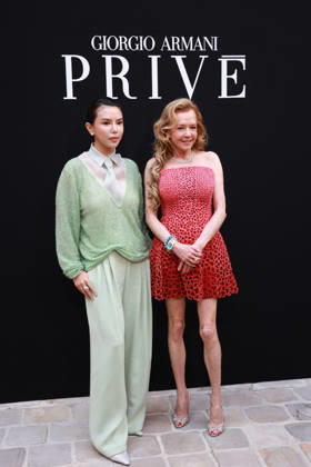 Talia Yan and Caroline Scheufele at the Giorgio Armani Privé Fall Winter 2026–2027 Haute Couture Collection fashion show during Paris Fashion Week, July 7, 2026 Celebrities at the Giorgio Armani Privé Fall Winter 2026–2027 Haute Couture Collection fashion show during Paris Fashion Week, July 7, 2026, Paris, France  Copyright: xFlorianxLaviellex xBestimagexFlorianxLaviellex xBestimagex