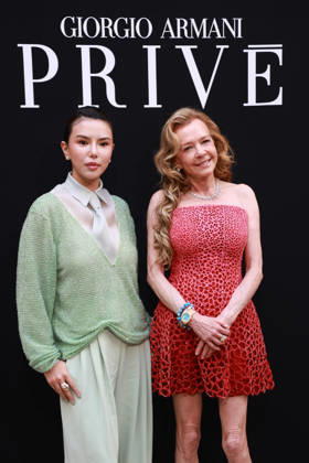 Talia Yan and Caroline Scheufele at the Giorgio Armani Privé Fall Winter 2026–2027 Haute Couture Collection fashion show during Paris Fashion Week, July 7, 2026 Celebrities at the Giorgio Armani Privé Fall Winter 2026–2027 Haute Couture Collection fashion show during Paris Fashion Week, July 7, 2026, Paris, France  Copyright: xFlorianxLaviellex xBestimagexFlorianxLaviellex xBestimagex