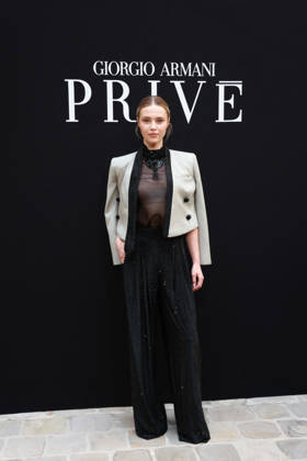 Annie Schröter at the Giorgio Armani Privé Fall Winter 2026–2027 Haute Couture Collection fashion show during Paris Fashion Week, July 7, 2026 Celebrities at the Giorgio Armani Privé Fall Winter 2026–2027 Haute Couture Collection fashion show during Paris Fashion Week, July 7, 2026, Paris, France  Copyright: xFlorianxLaviellex xBestimagexFlorianxLaviellex xBestimagex