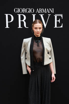 Annie Schröter at the Giorgio Armani Privé Fall Winter 2026–2027 Haute Couture Collection fashion show during Paris Fashion Week, July 7, 2026 Celebrities at the Giorgio Armani Privé Fall Winter 2026–2027 Haute Couture Collection fashion show during Paris Fashion Week, July 7, 2026, Paris, France  Copyright: xFlorianxLaviellex xBestimagexFlorianxLaviellex xBestimagex