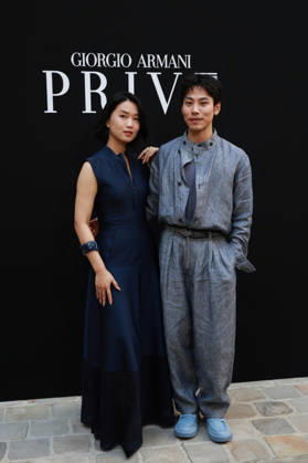 Aha and Lolo at the Giorgio Armani Privé Fall Winter 2026–2027 Haute Couture Collection fashion show during Paris Fashion Week, July 7, 2026. Celebrities at the Giorgio Armani Privé Fall Winter 2026–2027 Haute Couture Collection fashion show during Paris Fashion Week on July 7, 2026, in Paris, France  Copyright: xFlorianxLaviellex xBestimagexFlorianxLaviellex xBestimagex