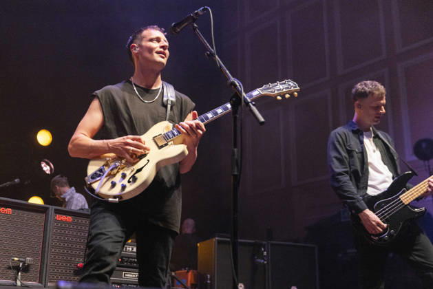The Maccabees , performs live, at o2 City Hall, Newcastle, on 7 July 2026 Hugo Whitr of The Maccabees , performs live, at o2 City Hall, Newcastle, on 7 July 2026, Credit:David Wala Avalon Tyne & Wear, Newcastle Copyright: xDavidxWalax xAvalonx 1115121270