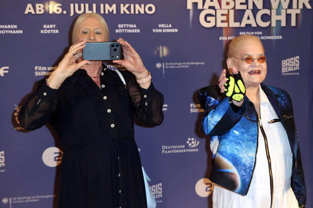Georgine Kellermann und Hella von Sinnen bei der Premiere des Dokumentarfilms Was haben wir gelacht im Filmpalast. Köln, 07.07.2026