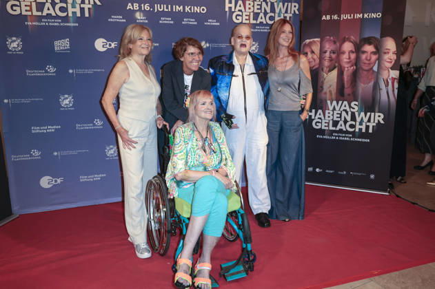 Maren Kroymann, Bettina Böttinger, Gaby Köster, Hella von Sinnen und Esther Schweins bei der Premiere des Dokumentarfilms Was haben wir gelacht im Filmpalast. Köln, 07.07.2026