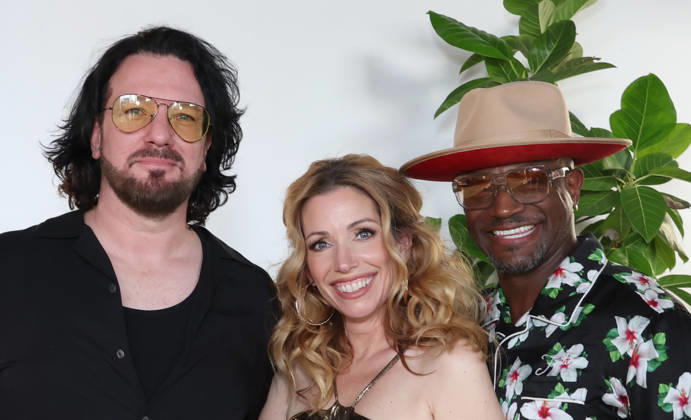 Los Angeles CA July 07: JC Chasez, Autumn Federici, Taye Diggs. at Microhouse Films Hosts Launch Event For New Vertical Storytelling Platform held at The SRGN Studios in Los Angeles, CA. on July 07, 2026 Credit: AdMedia Los Angeles USA - ZUMAa123 20260707_zaa_a123_284 Copyright: xADx