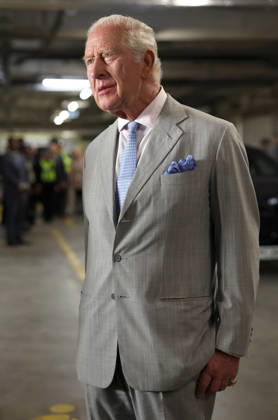 King Charles III Opens Headquarters Of The British Transport Police in London, UK, 08 July 2026 LONDON, ENGLAND - JULY 08: King Charles III speaks with an officer as he attends the official opening of the British Transport Police Headquarters on July 08, 2026 in London, England. During the engagement, His Majesty met British Transport Police (BTP) officers and first responders who attended the scene after the Bedford train crash on June 19., Credit:Shane Anthony Sinclair PA ROTA - B68 Avalon London, United Kingdom Copyright: xShanexAnthonyxSinclairx xPAxROTAx-xB68x xAvalonx 1115232037