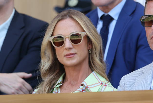 . 08 07 2026. London, United Kingdom. Queen Camilla, Peter Phillips and Harriet Sperling in the Royal Box on day ten of the Wimbledon Tennis Championships in London. xStephenxLockx xi-Imagesx IIM-26894-0046