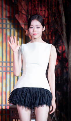 Roh Yoon-Seo, July 8, 2026 : Cast member Roh Yoon-Seo at a press conference for the upcoming Netflix original series The East Palace in Seoul, South Korea. The action-packed eight-episode period drama follows a man with the unique ability to cross over into the spirit realm and a court lady harboring a mysterious past. Summoned by the king, the duo is tasked with untangling dangerous histories to uncover a secret buried in the very heart of the palace. The series will be released on July 17. aflo_337318771