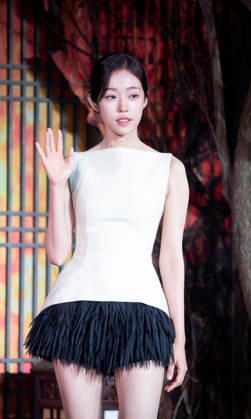 Roh Yoon-Seo, July 8, 2026 : Cast member Roh Yoon-Seo at a press conference for the upcoming Netflix original series The East Palace in Seoul, South Korea. The action-packed eight-episode period drama follows a man with the unique ability to cross over into the spirit realm and a court lady harboring a mysterious past. Summoned by the king, the duo is tasked with untangling dangerous histories to uncover a secret buried in the very heart of the palace. The series will be released on July 17. aflo_337318791