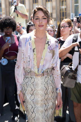 PFW - Elie Saab Arrivals Olivia Palermo attending the Elie Saab Haute Couture Fall Winter 2026 2027 show as part of Paris Fashion Week in Paris, France on July 08, 2026. Photo by Laurent Zabulon ABACAPRESS.COM Copyright: xZabulonxLaurent ABACAx