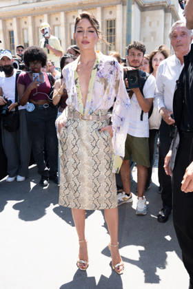 PFW - Elie Saab Arrivals Olivia Palermo attending the Elie Saab Haute Couture Fall Winter 2026 2027 show as part of Paris Fashion Week in Paris, France on July 08, 2026. Photo by Laurent Zabulon ABACAPRESS.COM Copyright: xZabulonxLaurent ABACAx