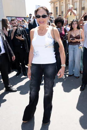 PFW - Elie Saab Arrivals Mounia attending the Elie Saab Haute Couture Fall Winter 2026 2027 show as part of Paris Fashion Week in Paris, France on July 08, 2026. Photo by Laurent Zabulon ABACAPRESS.COM Copyright: xZabulonxLaurent ABACAx