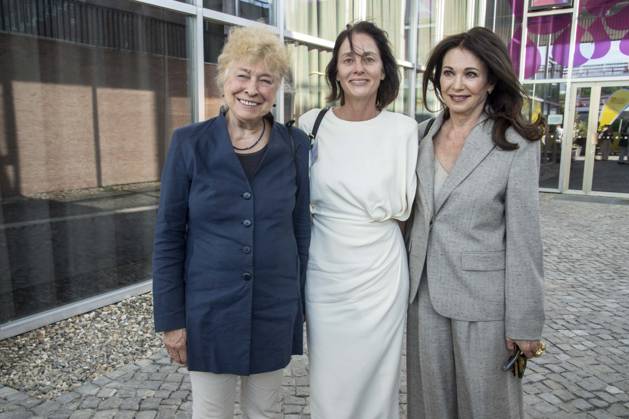 ABB BERBEN- Gesine Schwan, Katarina Barley und Iris Berben zu Gast bei der Verleihung des Annemarie-Renger-Preises an Iris Berben im Restaurant Weltwirtschaft im Haus der Kulturen der Welt in Berlin am 08.07.2026 Berlin Deutschland