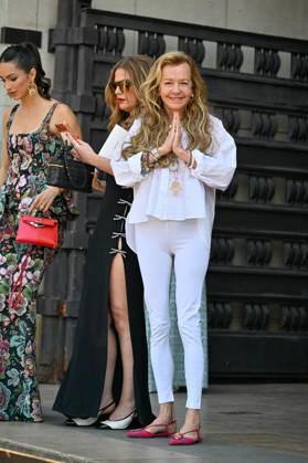 PFW Haute Couture Elie Saab Outside Arrivals JR Caroline Scheufele arriving at the Elie Saab show during Haute Couture Fashion Week in Paris, France, on 8 July 2026. Photo by Julien Reynaud APS-Medias ABACAPRESS.COM Paris France Copyright: xReynaudxJulien APS-Medias ABACAx
