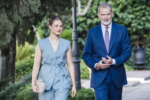 Infanta Sofia, along with King Felipe and Queen Letizia and Princess Leonor, presided over the Leading Teachers event of the Ibercaja Foundation, where Infanta Sofia gave her first solo speech, in Zaragoza on Wednesday, July 8, 2026. La Infanta Sofia junto a los reyes Felipe y Letizia y la princesa Leonor presiden el evento Docentes Referentes de la Fundación Ibercaja, donde la infanta Sofia realiza su primer discurso en solitario, en Zaragoza el miércoles 8 de julio de 2026. 900 LOF Cordon Press Cordon Press