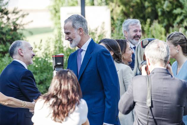 Infanta Sofia, along with King Felipe and Queen Letizia and Princess Leonor, presided over the Leading Teachers event of the Ibercaja Foundation, where Infanta Sofia gave her first solo speech, in Zaragoza on Wednesday, July 8, 2026. La Infanta Sofia junto a los reyes Felipe y Letizia y la princesa Leonor presiden el evento Docentes Referentes de la Fundación Ibercaja, donde la infanta Sofia realiza su primer discurso en solitario, en Zaragoza el miércoles 8 de julio de 2026. 900 LOF Cordon Press Cordon Press