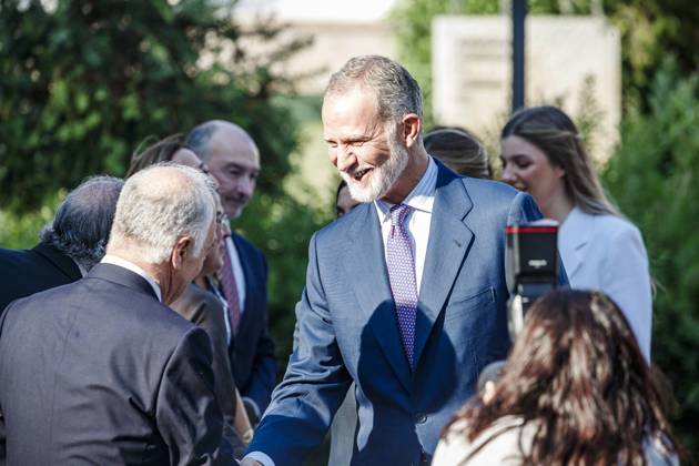 Infanta Sofia, along with King Felipe and Queen Letizia and Princess Leonor, presided over the Leading Teachers event of the Ibercaja Foundation, where Infanta Sofia gave her first solo speech, in Zaragoza on Wednesday, July 8, 2026. La Infanta Sofia junto a los reyes Felipe y Letizia y la princesa Leonor presiden el evento Docentes Referentes de la Fundación Ibercaja, donde la infanta Sofia realiza su primer discurso en solitario, en Zaragoza el miércoles 8 de julio de 2026. 900 LOF Cordon Press Cordon Press