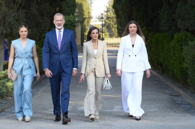 08-07-2026 Zaragoza Princess Sofia with Princess Leonor and Queen Letizia and King Felipe during attending the Docentes Referentes event by Ibercaja Foundation in Zaragoza. No Spain  Copyright: xPPEx