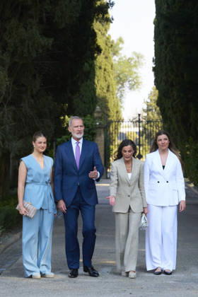 08-07-2026 Zaragoza Princess Sofia with Princess Leonor and Queen Letizia and King Felipe during attending the Docentes Referentes event by Ibercaja Foundation in Zaragoza. No Spain  Copyright: xPPEx