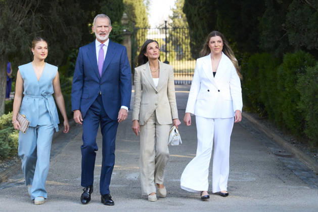 08-07-2026 Zaragoza Princess Sofia with Princess Leonor and Queen Letizia and King Felipe during attending the Docentes Referentes event by Ibercaja Foundation in Zaragoza. No Spain  Copyright: xPPEx